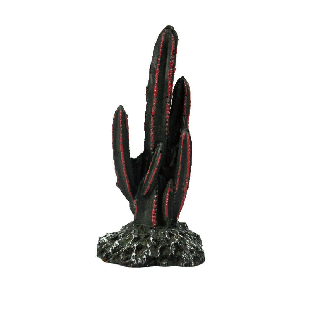 Reptile Ornament Landscaping - Hide Cave Cactus Plant for Lizard Bearded Dragon