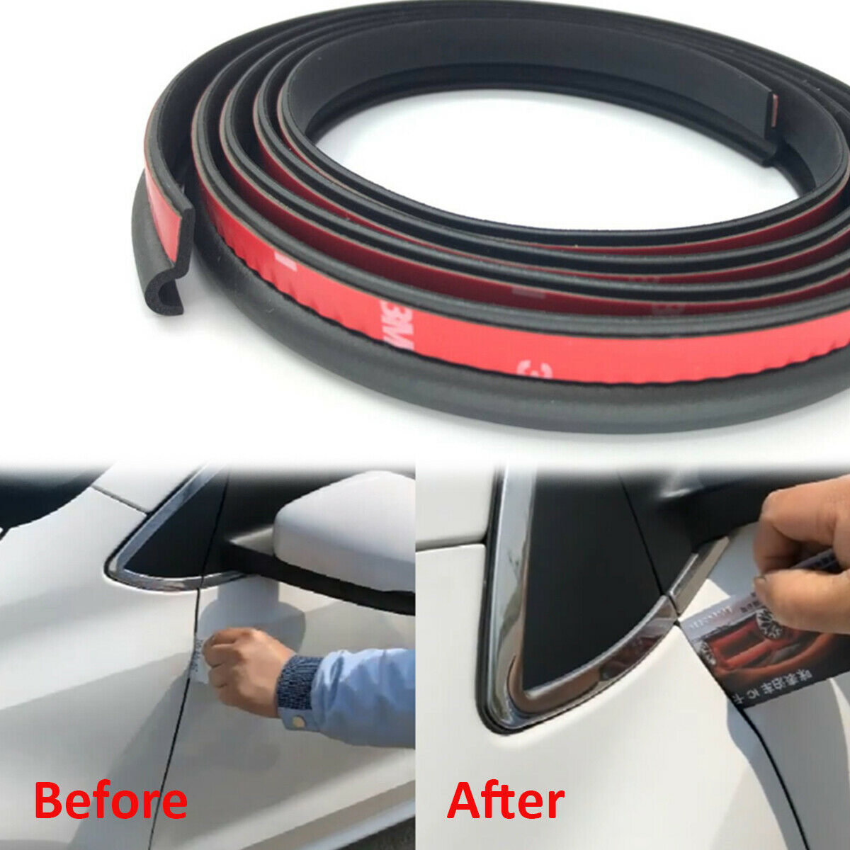 Width 20mm Universal Waterproof Anti-scratch Door Edge Protection Car Seal Strip