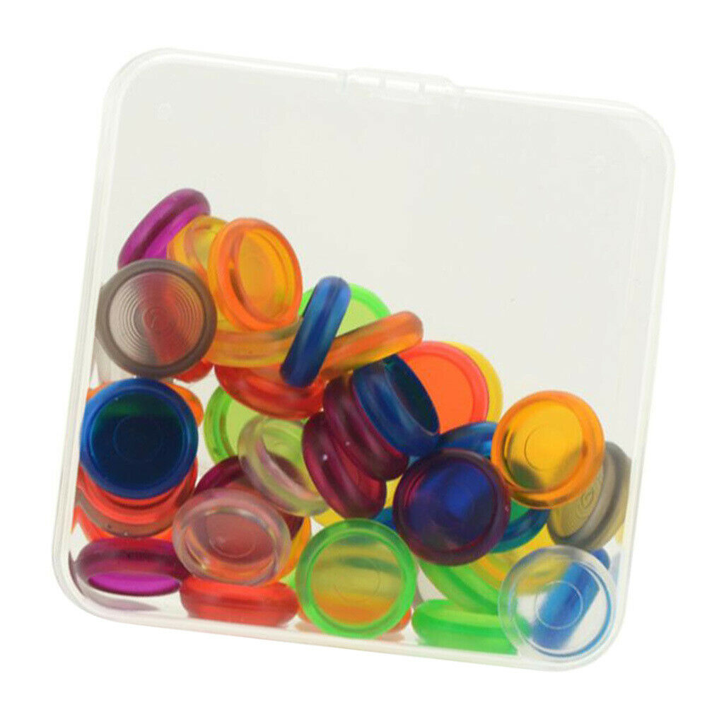 50 Pieces Plastic Discs Loose Leaf Binding Ring Clip Holder DIY Stationery
