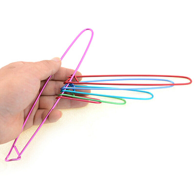 6PCS/Set Aluminum Knitting Needles Stitch Holders Safety Pins Crochet Wea.l8
