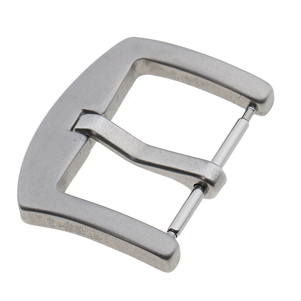 Matte Finished Stainless Steel Spring Bar Watch Strap Bands Buckle 22mm