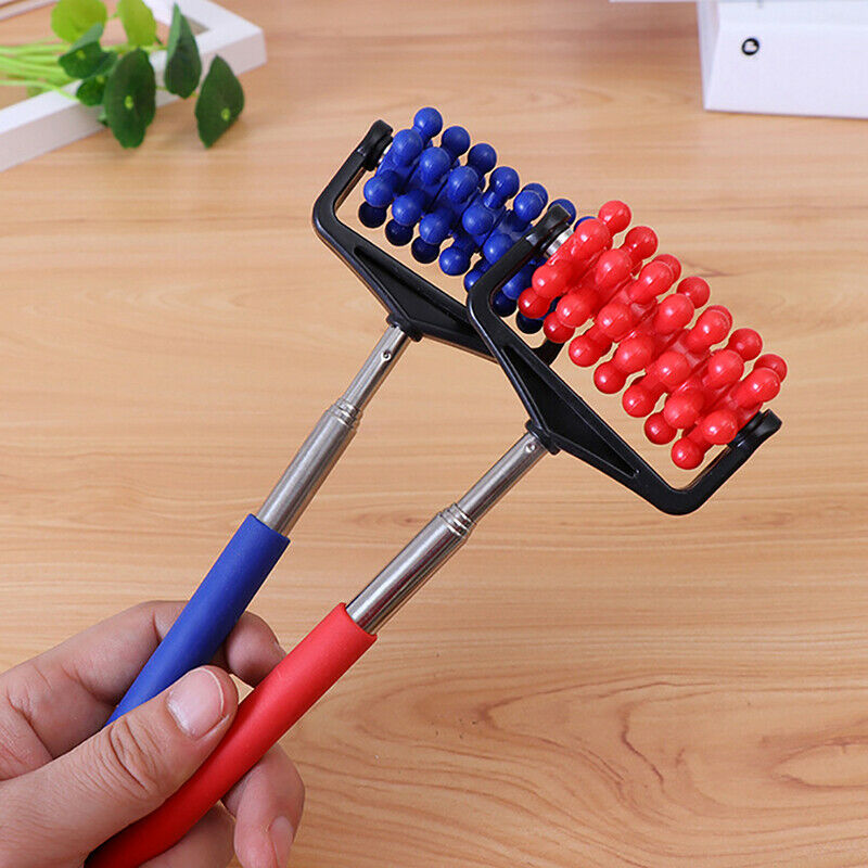 Back Massager Roller Telescopic Handy Back Scratcher Adjustable Body Rela.l8