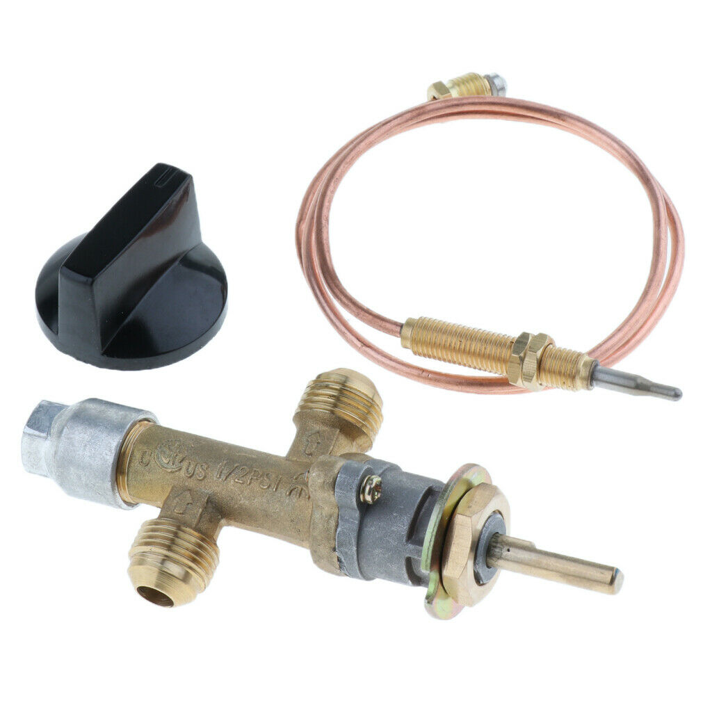 Gas Furnace Fire Pit Heater Control Valve w/ Thermocouple & Knob