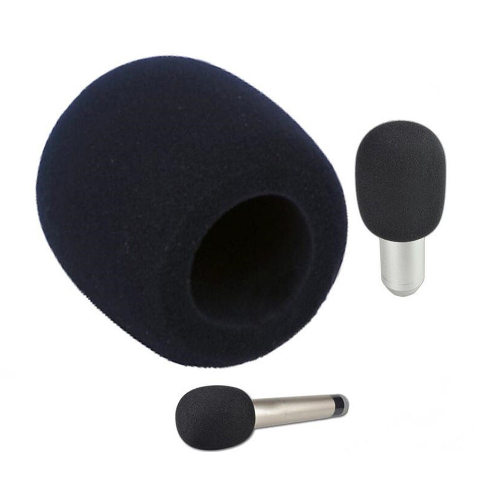 Pop Filter Windscreen Microphone Sponge Foam Cover For Blue Yeti Pro Mic Black