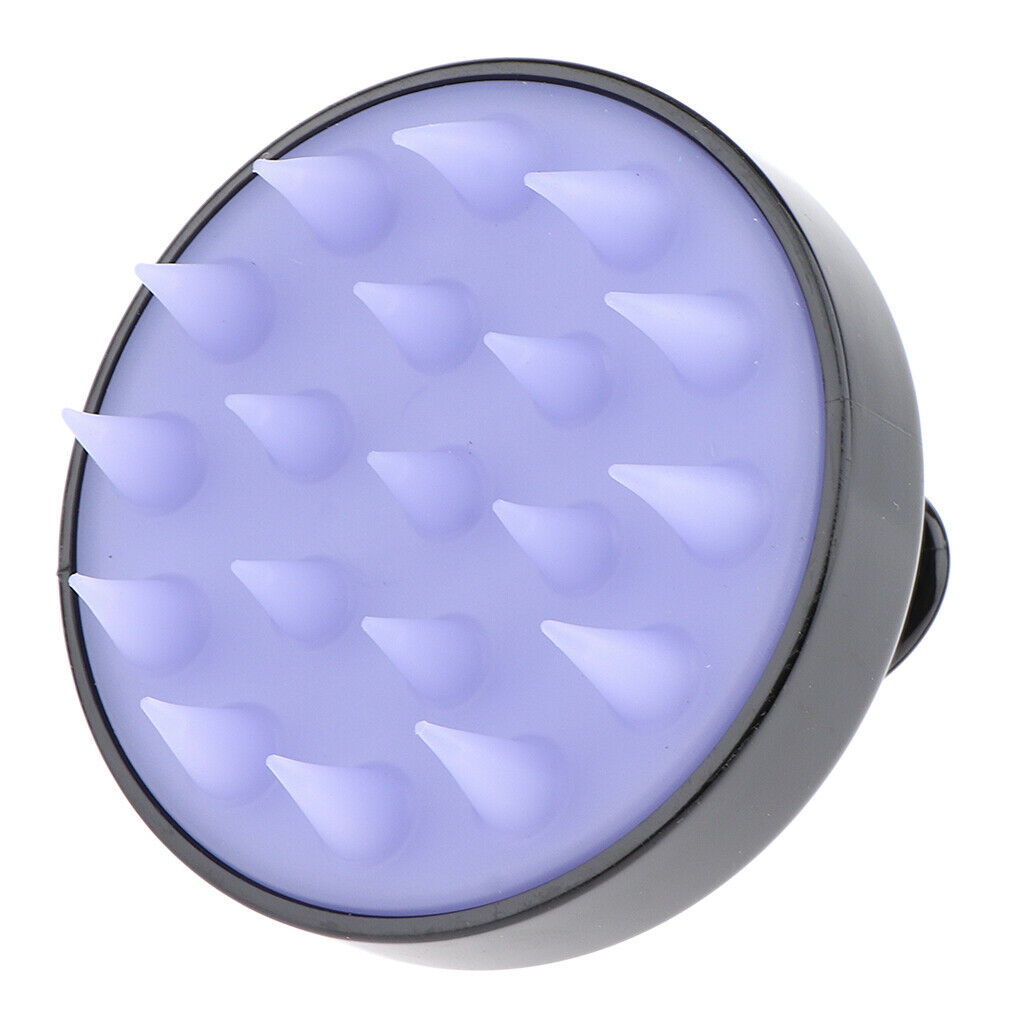 3Pcs Soft Silicone Wet Dry Shower Shampoo Brush Manual Scalp Massage Brush