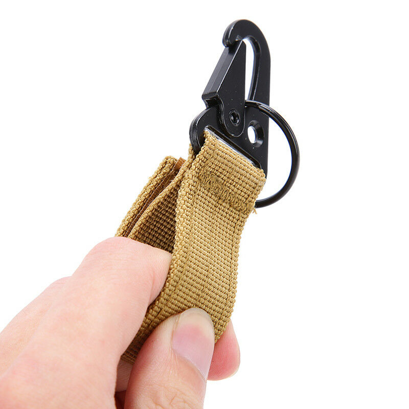 Outdoor Carabiner Backpack Hooks Molle Hook Survival Gear Nylon Keychain .l8