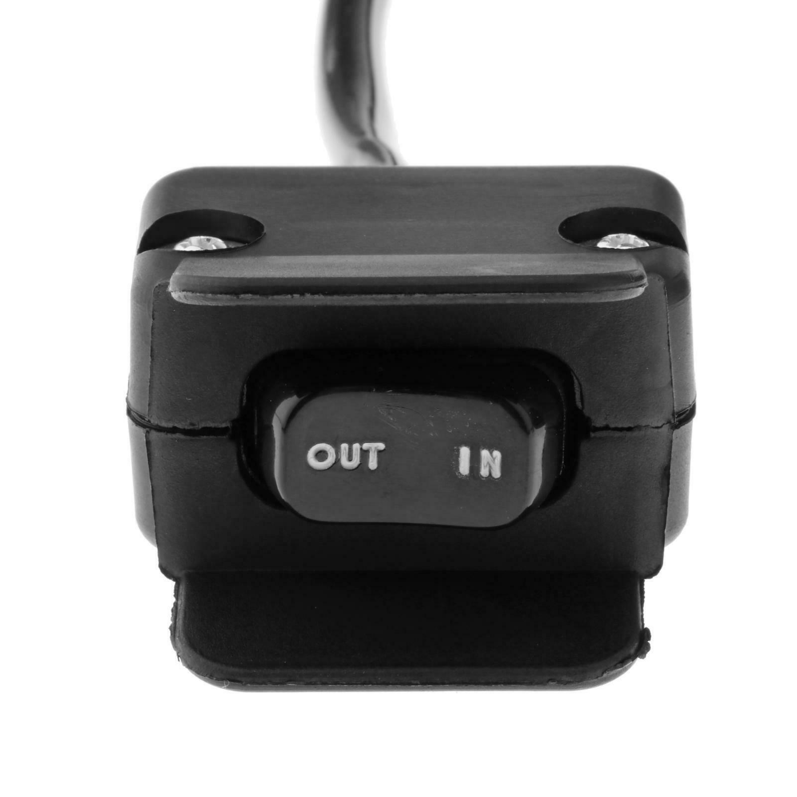 10 ft 12V Winch Rocker Thumb Switch Connectors with Mounting Bracket for ATV