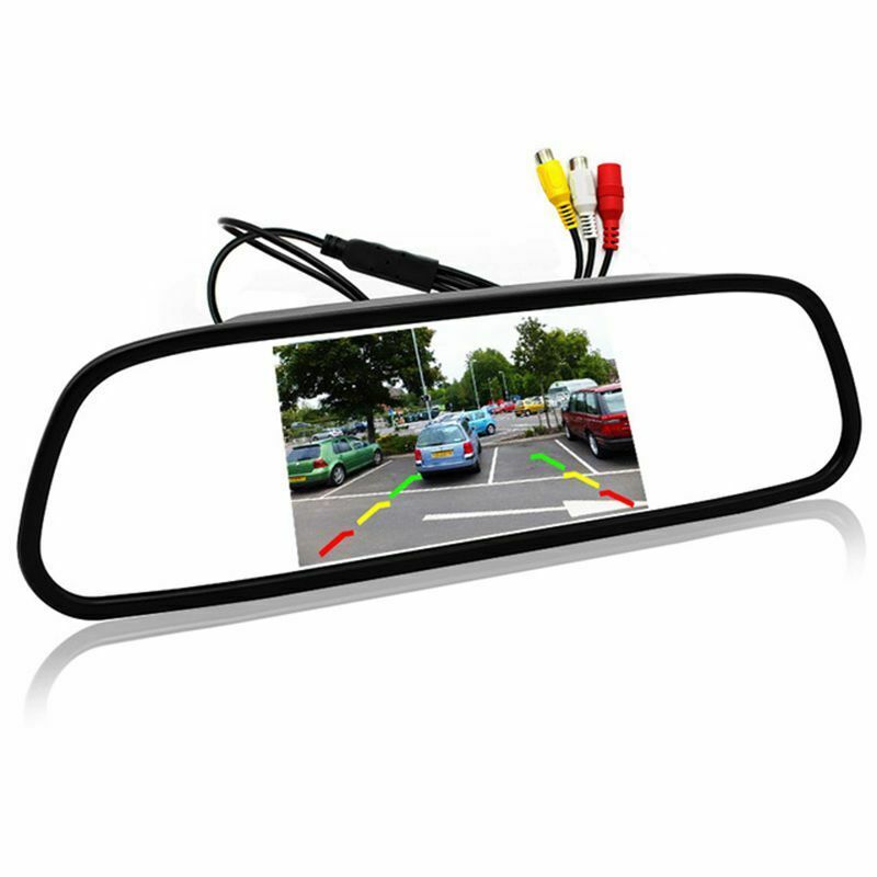 5 inch Digital Color TFT 800x480 LCD Car Parking Mirror Monitor 2 Video Input I8