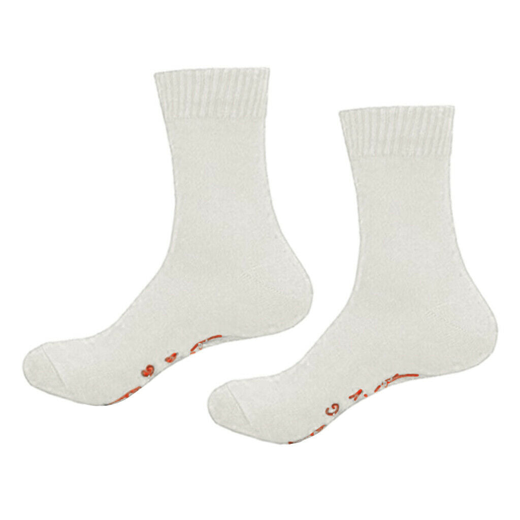 1 Pair Unisex Funny Socks Cotton Winter Warm Novelty Socks Stockings White