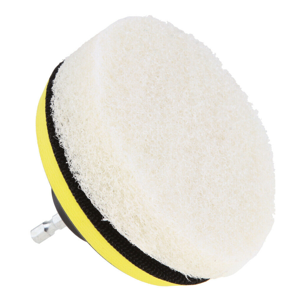 2Pcs Drill Brush Power Scrubber Cleaning Tub Cleaner Attachment Kit White