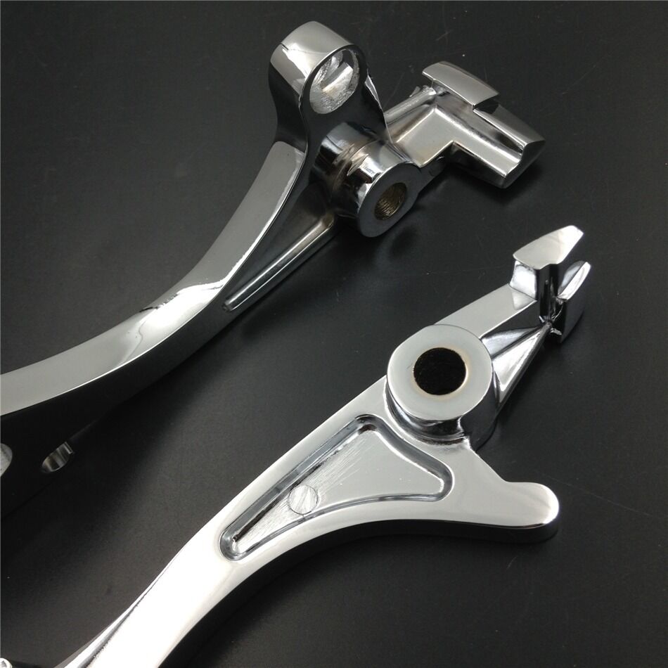 For Kawasaki Vulcan 1500 1600 2003-2008 CHROME Brake Clutch Flame Hand Levers
