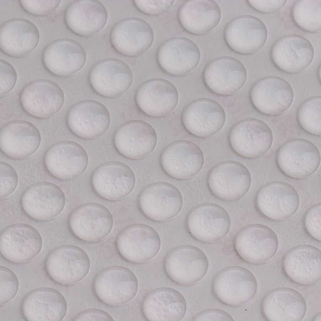 64Pcs 12mm Clear Door Knob Bumpers Stopper Self-Adhesive Bumpers Sticky Wall