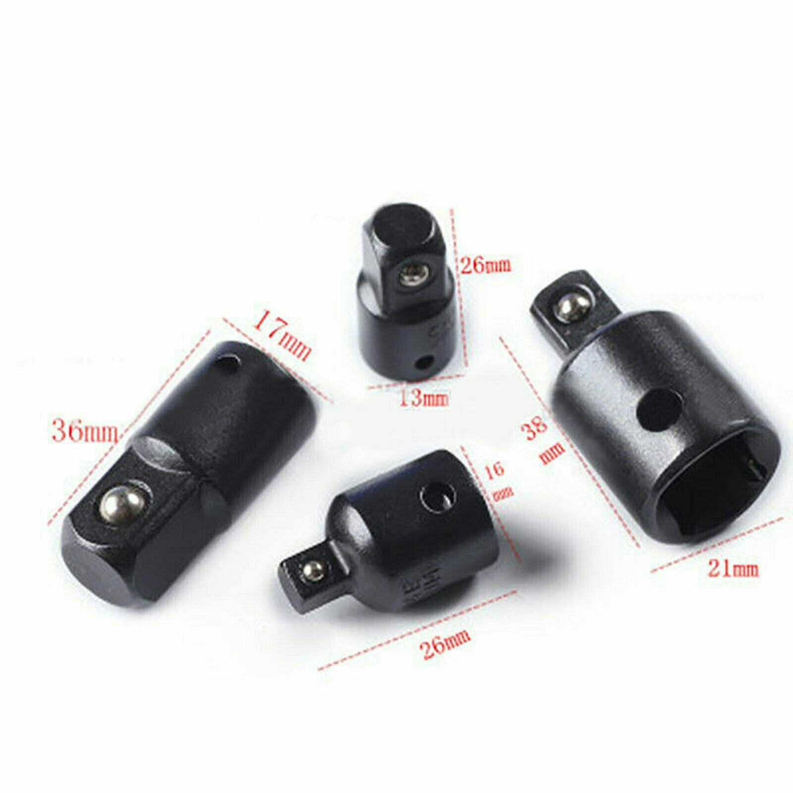 Pack of 4 Drive Ratchet Socket Adapter CRV Small for Car Bicycle Garage