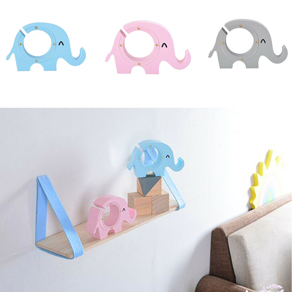 Animal elephant Money Bank Coin Cash Saving Box Piggy Bank Wood Handicraft  Pink