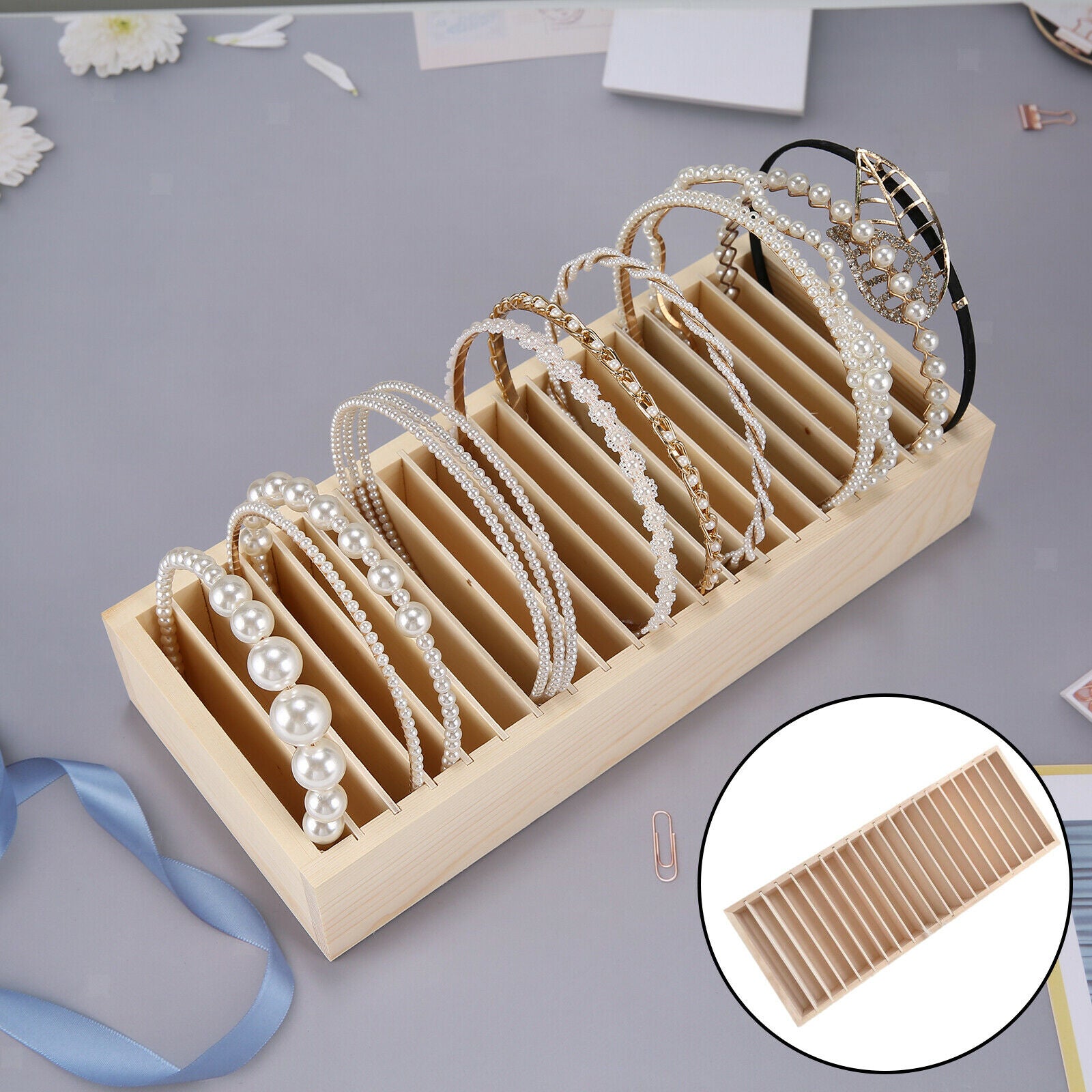 Headband Holder Hair Accessory Scrunchie Bracelets Jewelry Display Organizer