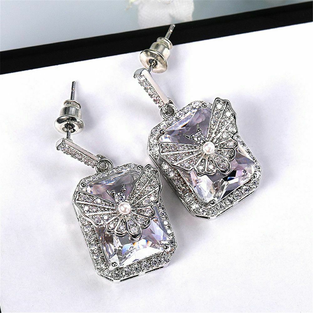 Butterfly Earrings Party Eardrop Platinum-plated Earrings Jewelry Accessories