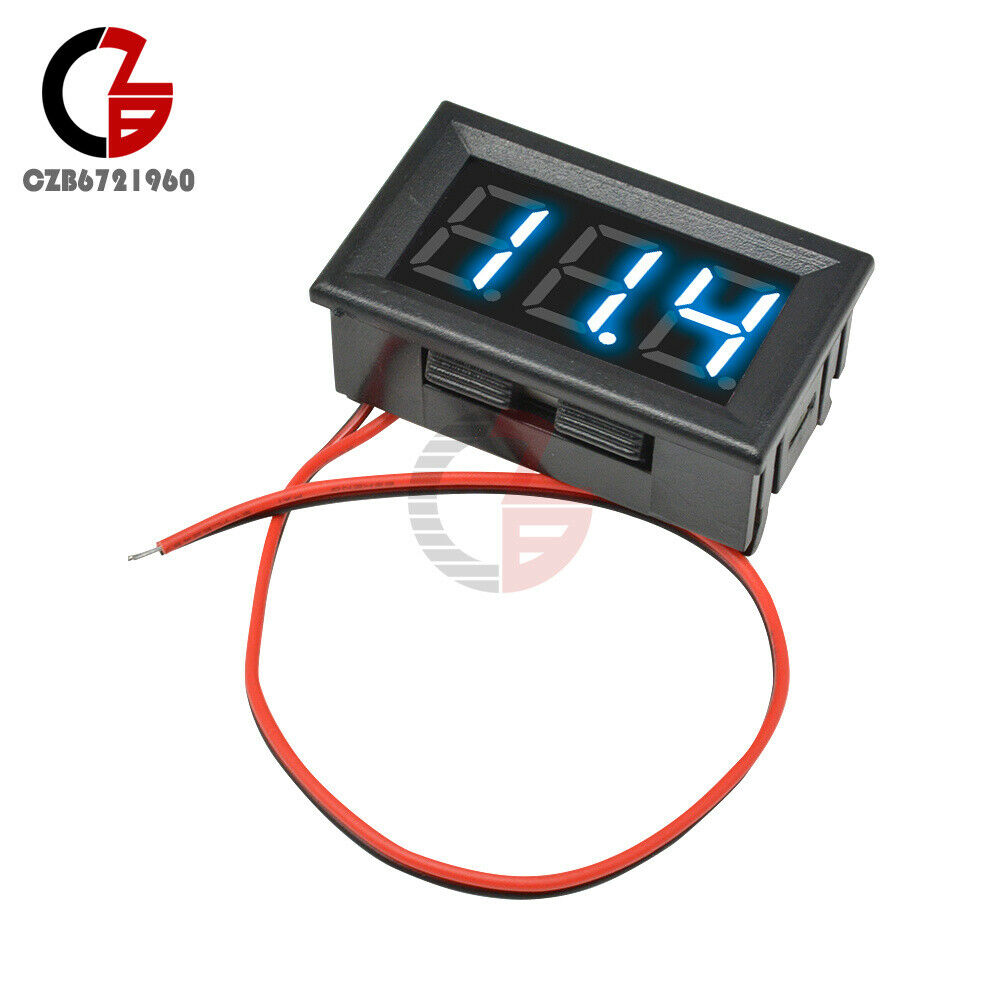 0.56" Blue LED Digital Volt Amp Meter Gauge 2-Wire AC 70-500V Voltmeter Ammeter