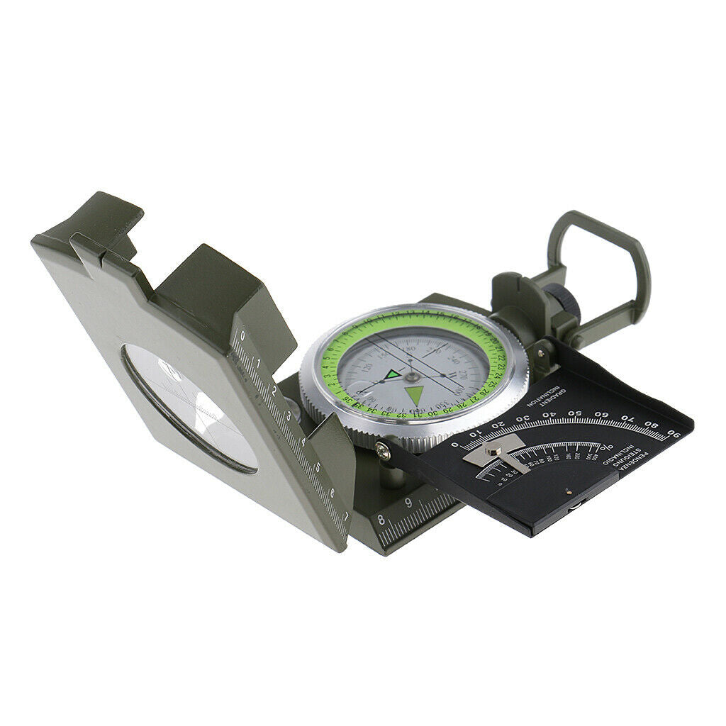 2X Multifunctional  Army Sighting Compass With Inclinometer For Hiking