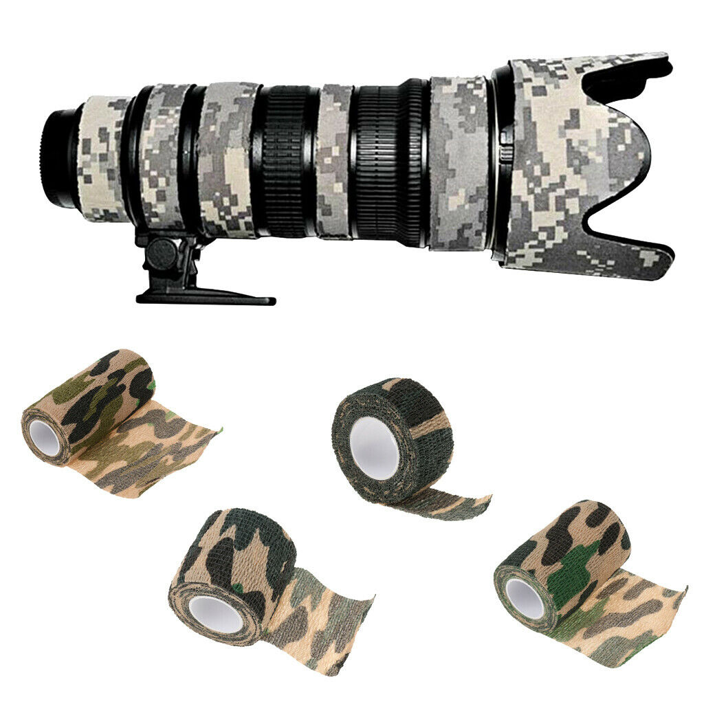 2x 4.5 M Photography Self-adhesive, Elastic, Flexible Bandage Camo 7.5