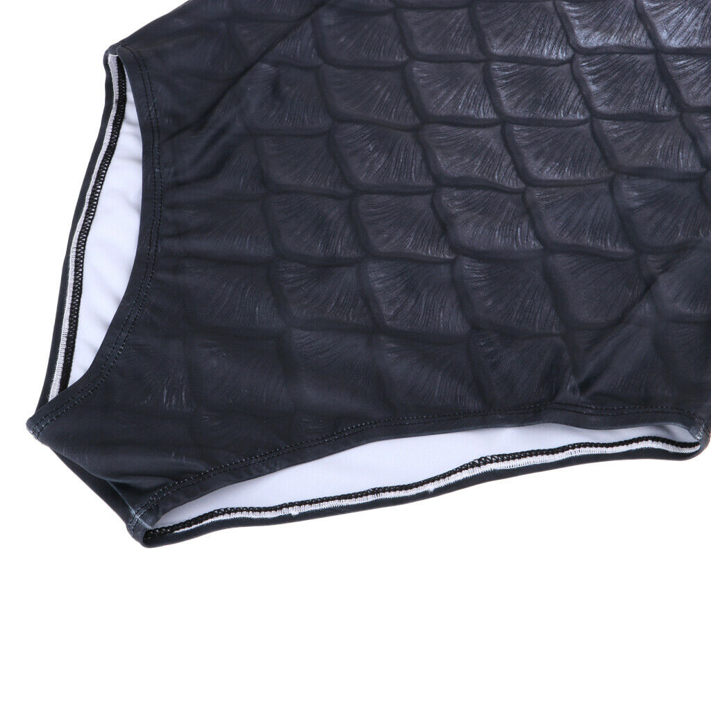 Women One Piece Long Sleeve Swimsuit Swimwear Bikini Beachwear XL Black