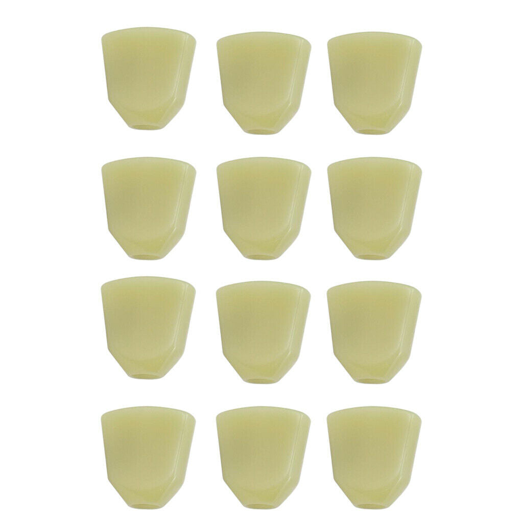12 Pieces Guitar Tuning Peg Tuner Machine Head Replacement Button Knob Green