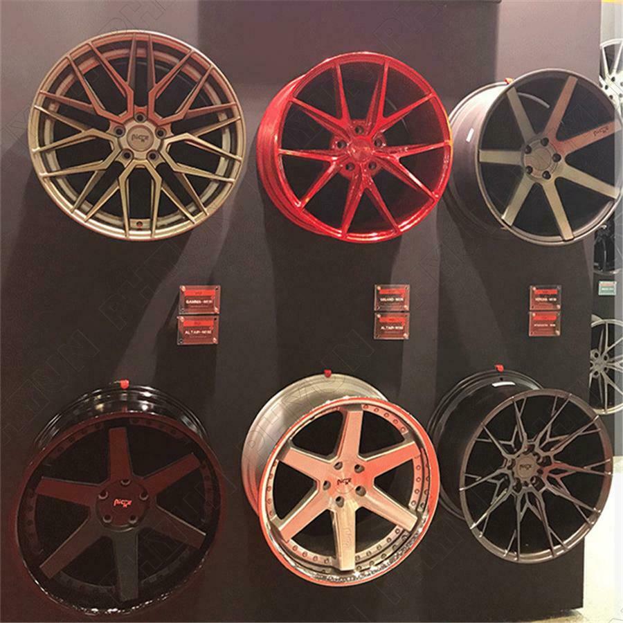 4x Tire Wheel RIM Hub Hook Wheel Shop Display Stand Rack w/ Expansion Screws