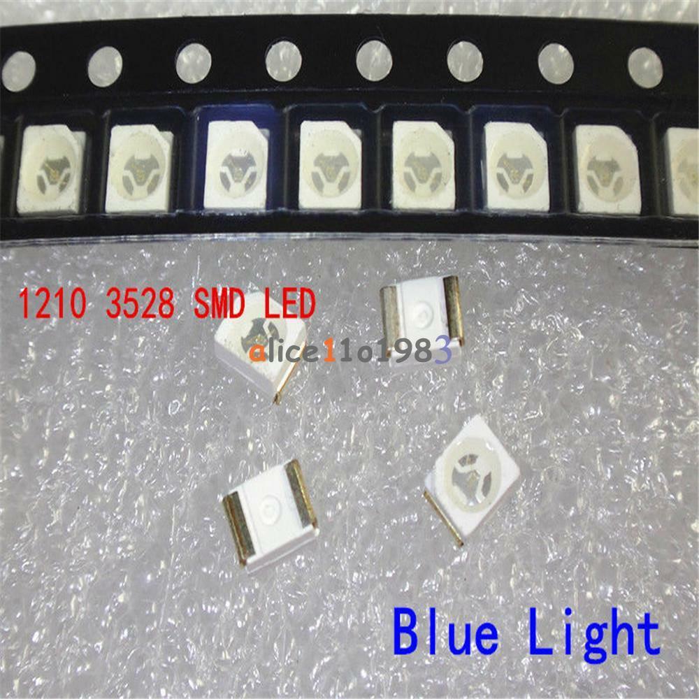 1000PCS 3528 Blue Ultra Bright Light Diode 1210 SMD LED  PLCC-2 20mA LED Light