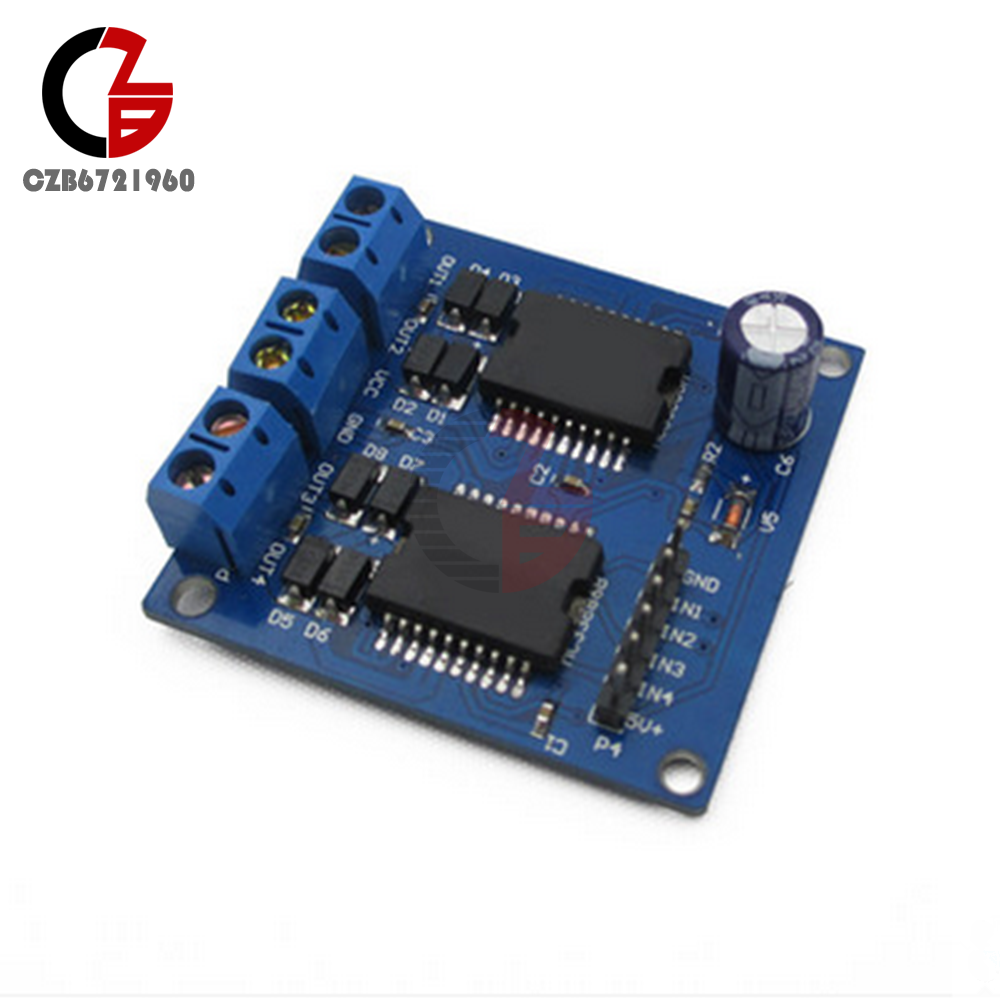 Dual MC33886 4 Output Motor Power Driver Module For Smart Car 5~12V 5A New
