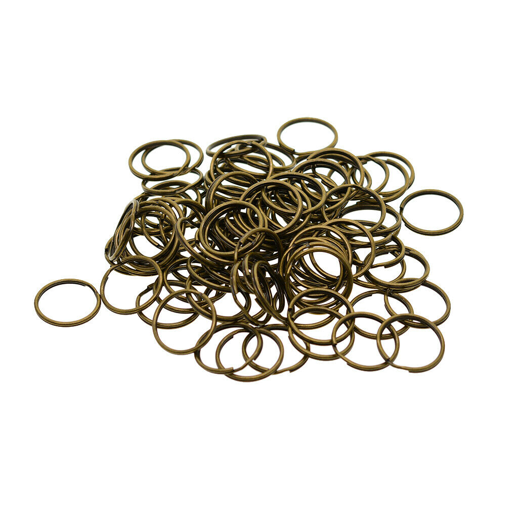 20mm (4/5 inch) Steel Split Ring – Pack of 100 / Key Chain Ring Connectors,