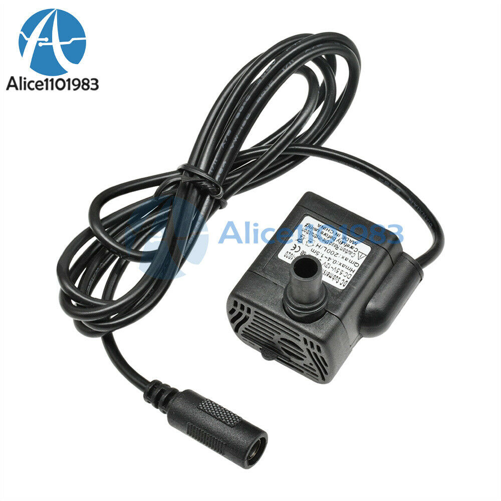 2PCS \3W Submersible Pump Computer USB Plug DC5.5 - 12V DC Water Pump Aquarium