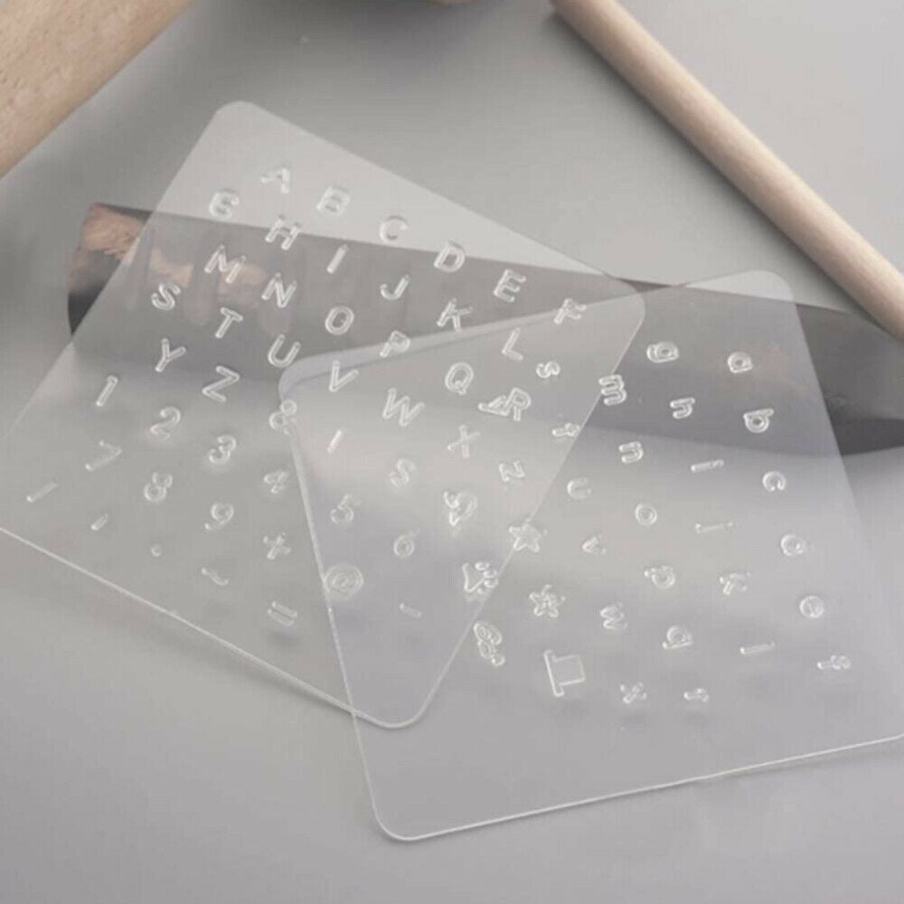DIY Leather Punch Transparent Alphabet Letter Number Leather Punch Stamper Tools