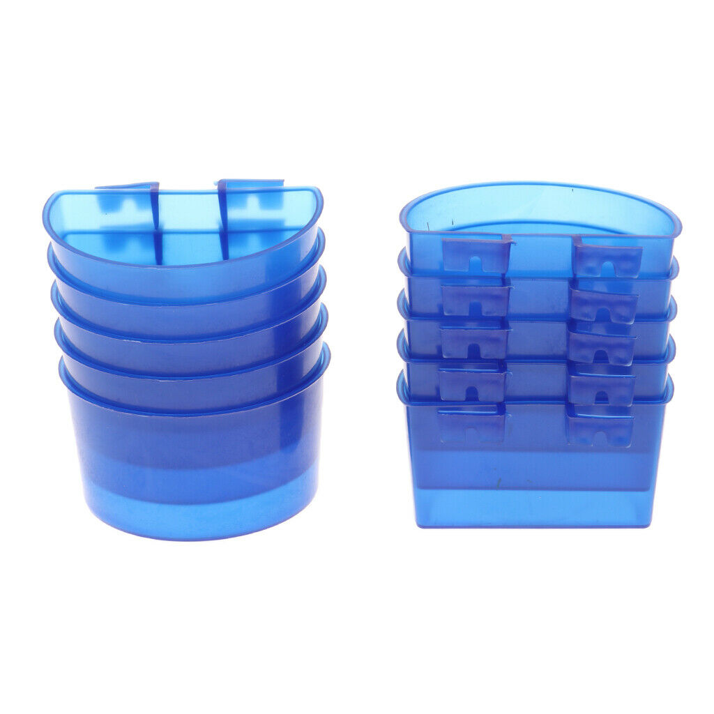 10 Pcs Drinker Cup Hanging Feed & Water Cage Cups for Bird Pigeons Parrot
