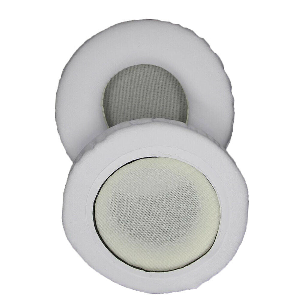1 Pair Ear Pads Cushions Replacement Repair for 80mm Headphone White