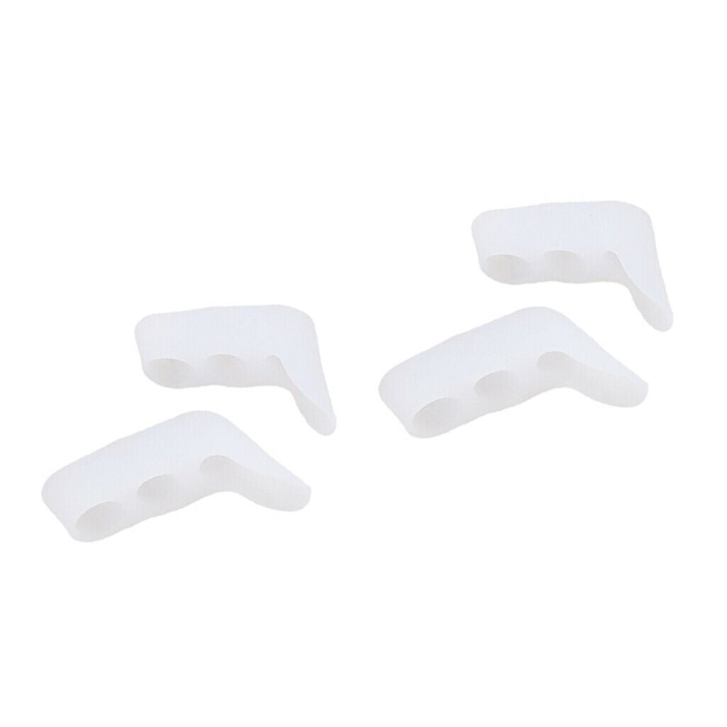 4pcs Pinky Toe Separators Stretcher Gel Separators, Toe Straightener Bunions for