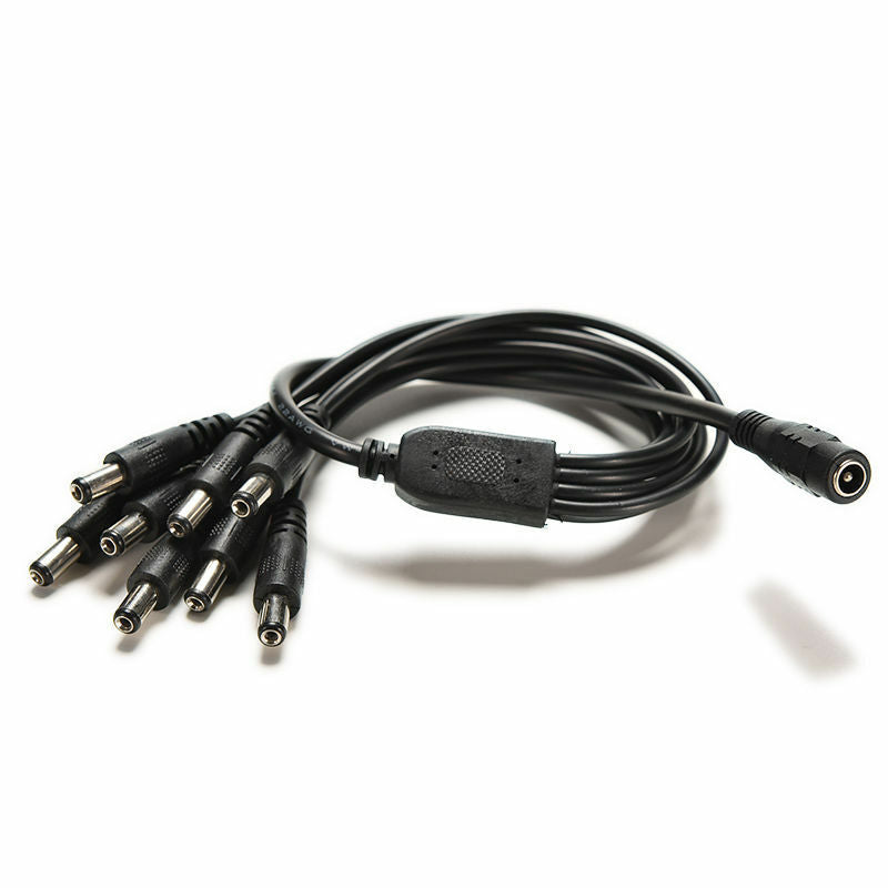 45cm DC12V Power Supply Adapter with 8 Port Splitter Cable CCTV Security .l8