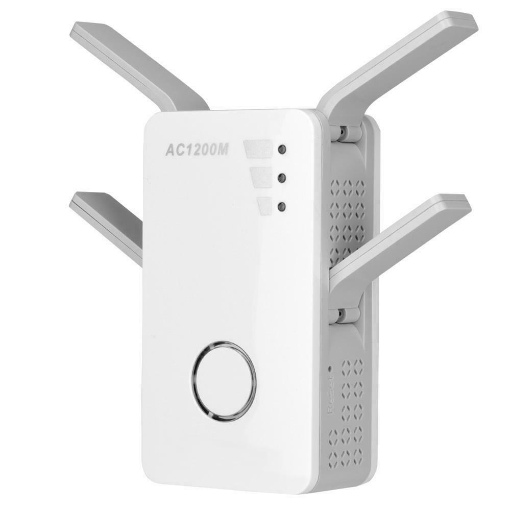 Dual Band Wireless AC Wifi Repeater Booster Amplifier Router 1200Mbps Antennas