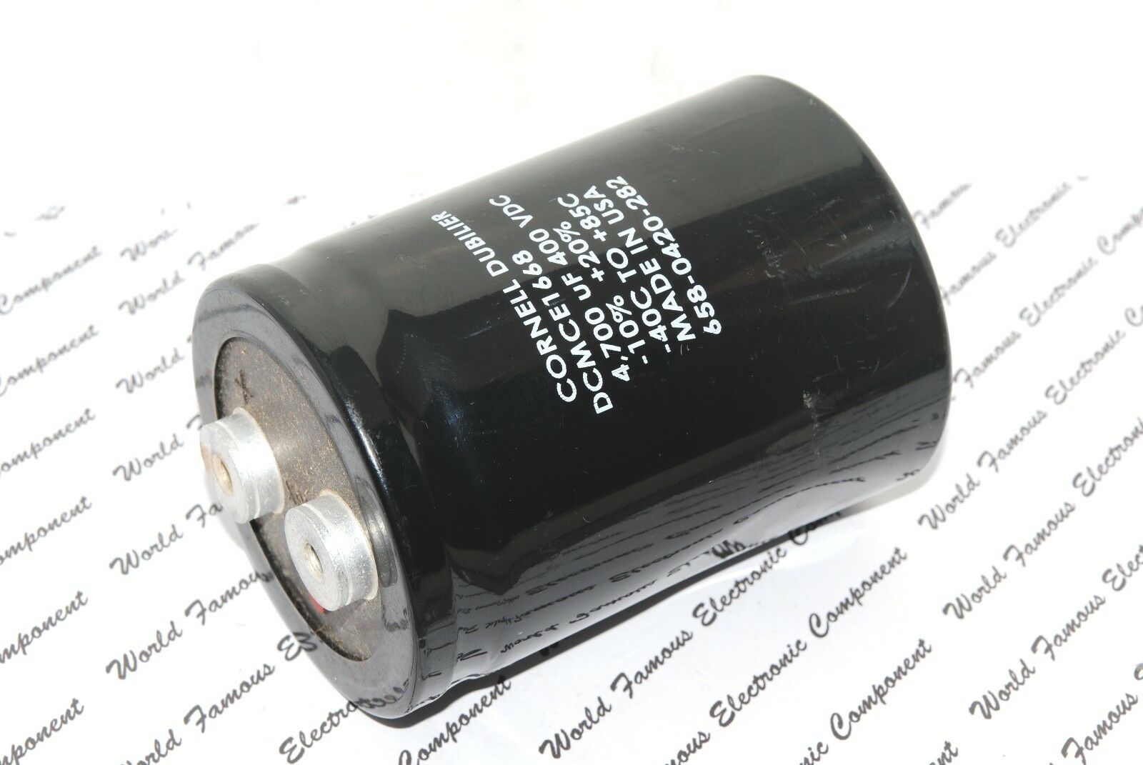 1pcs-CDE 4700uF (4700µF) 400V DCMCE1668 Screw Terminal Capacitor - NG