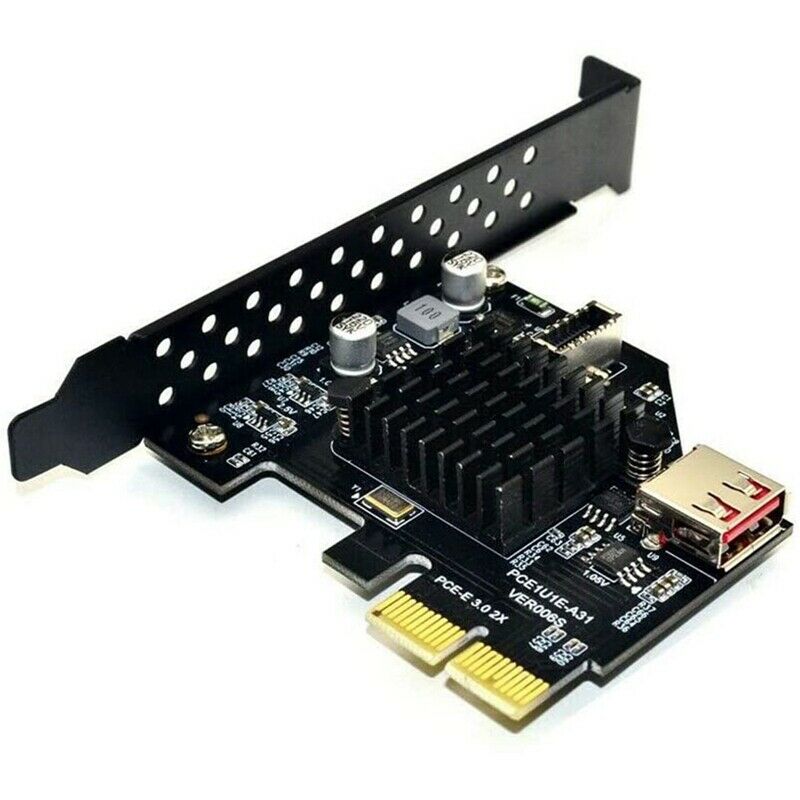 PCI-E 2X to USB 3.1 Type E Front Panel Socket Adapter Card Express for MotherbO4