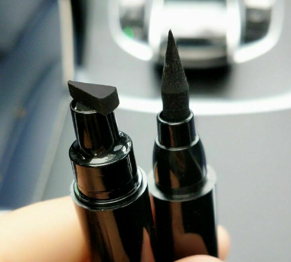 Double Head Liquid Eyeliner Pen Eye Liner Pencil Stamp Black Waterproof Make up