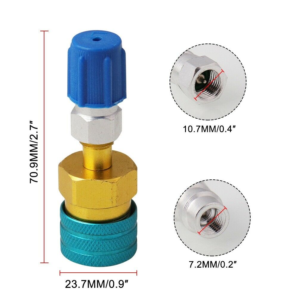 R1234YF Low Side  Coupler, R12 to R134A Hose Adapter Fitting Connector for CarL5