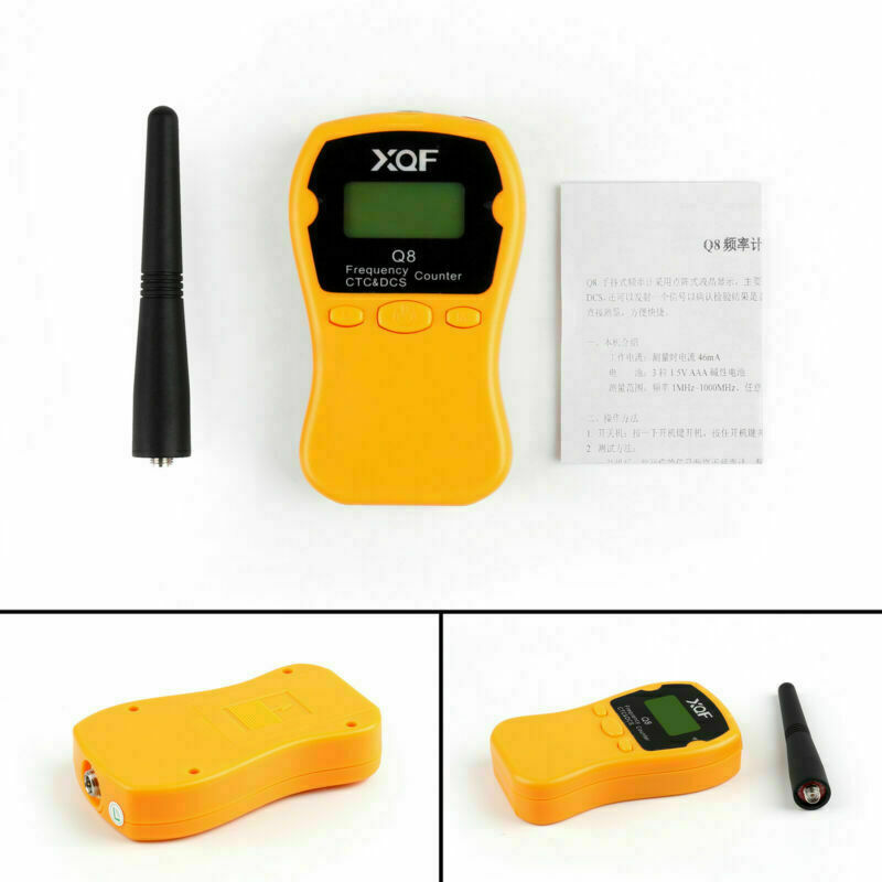 1xQ8 LCD Display Portable 1MHz-1000MHz Frequency Counter CTCSS Frequency Org CA