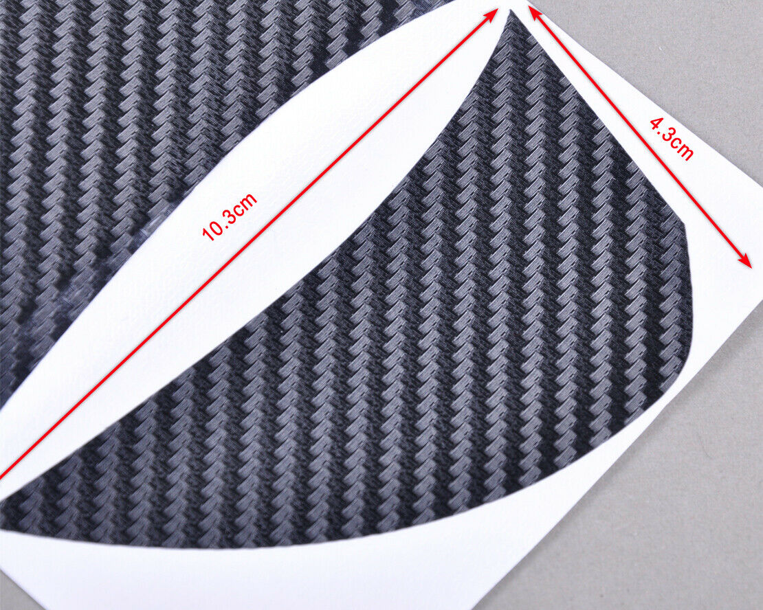 2x real Carbon fiber Steering Wheel Cover Trim Fit for Golf6 POLO BORA 2011 An