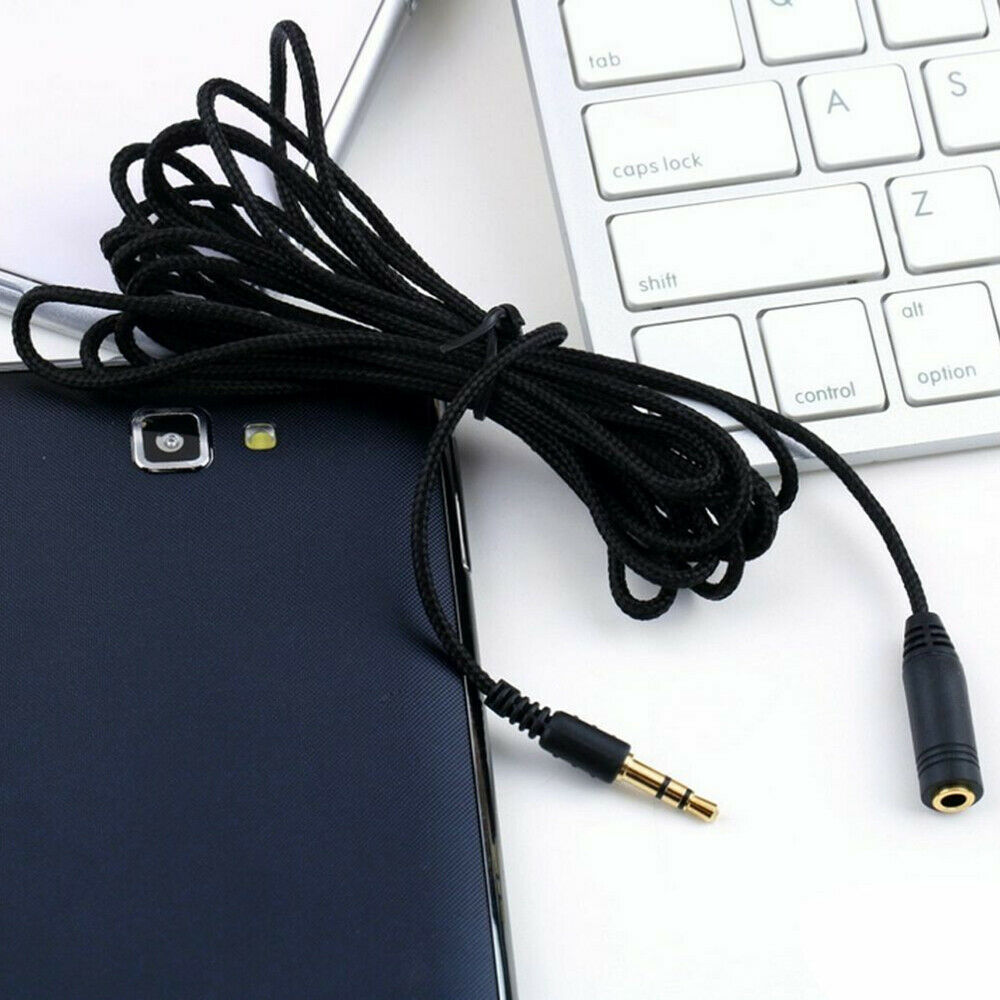1X5ft 1/8" 3.5mm Stereo Audio Aux Headphone Cable Extension Cord Male to Female