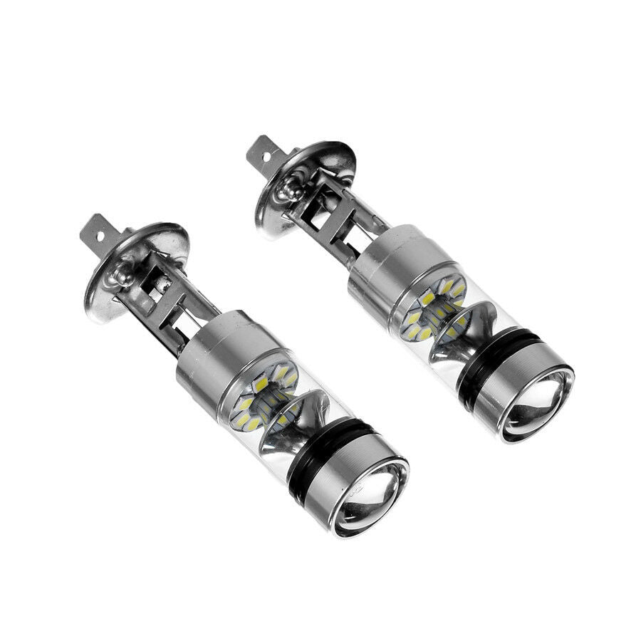 H1 LED Fog Light Bulbs 6000K White 100W 2323 SMD 1000LM Auto Fog Light DRL BulbS