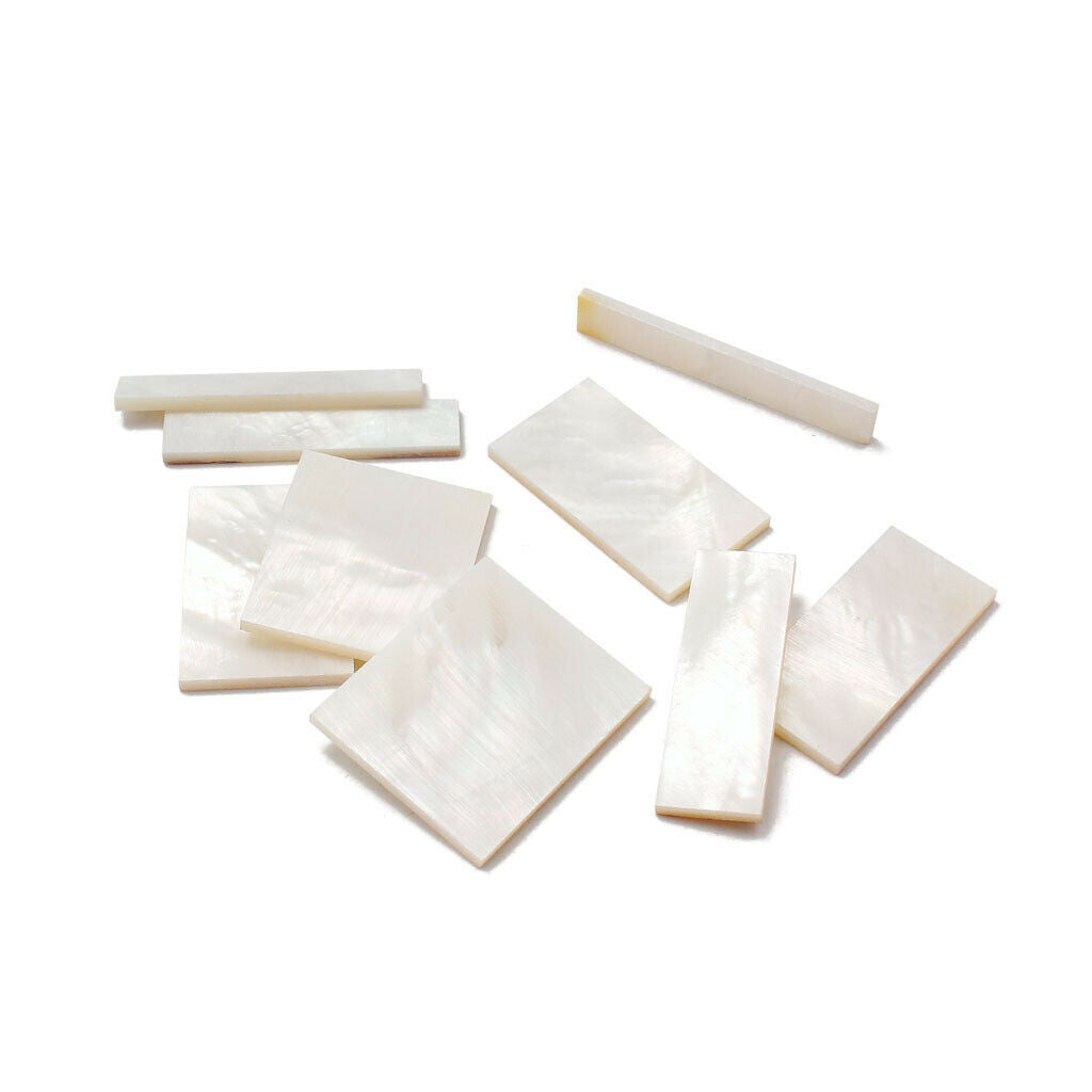 DIY Inlays Material White Shell Block for Guitar Fingerboard Guitar Neck