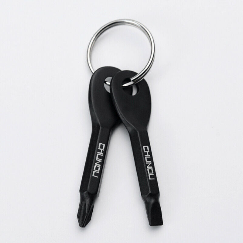 2pcs creative word  screwdriver key chain outdoor camping carabiner lockFCA