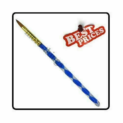 Size 8 Professional Sable Acrylic Nail Art Brush (Blue)