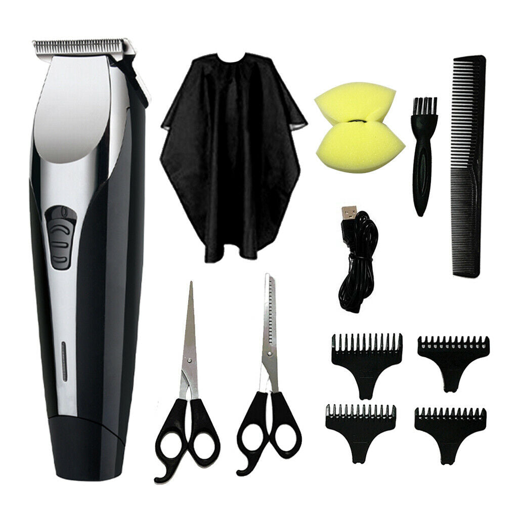 Men's Electric Clippers, Cordless Rechargeable Electric Clippers Set, Haircut
