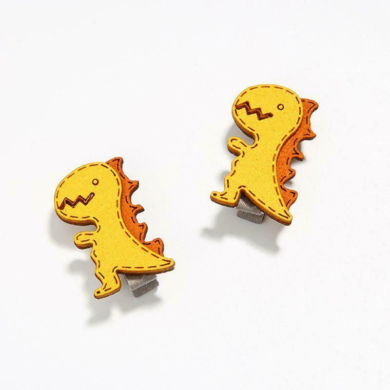 3Pcs/set Cute Cartoon Dinosaur Hairpins Hair Clips Girls Party Headwear Decor