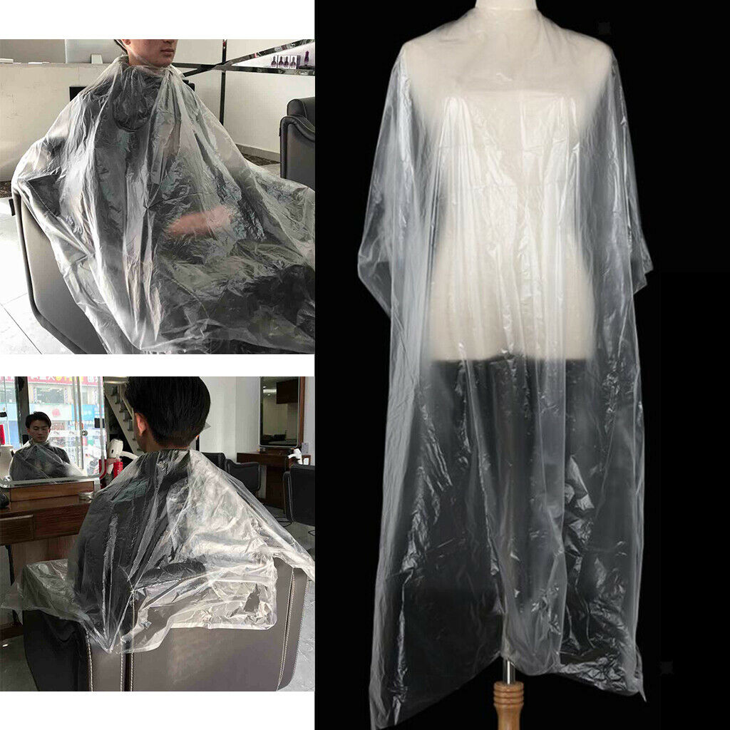 130x Disposable Hair Cutting Capes Home Shop Shampoo Hair Dyeing Bib Cloth